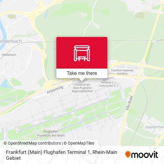 Frankfurt (Main) Flughafen Terminal 1 map