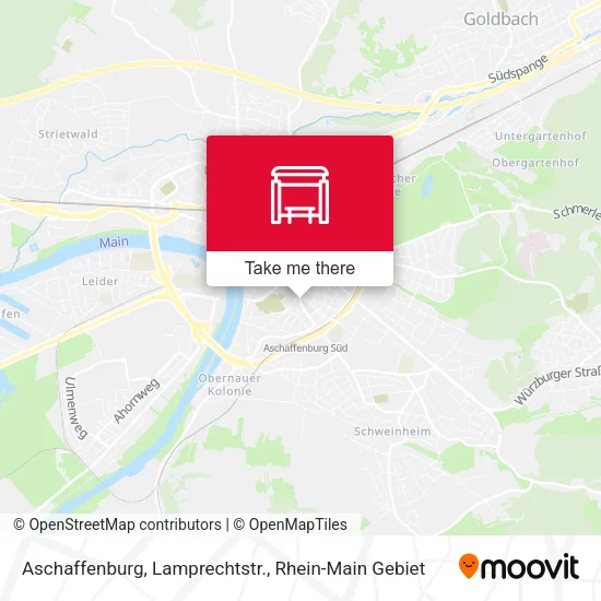 Карта Aschaffenburg, Lamprechtstr.