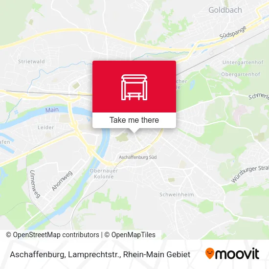 Карта Aschaffenburg, Lamprechtstr.