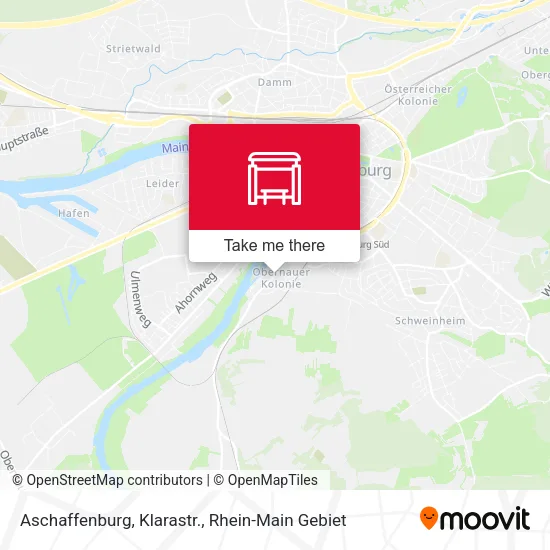 Карта Aschaffenburg, Klarastr.