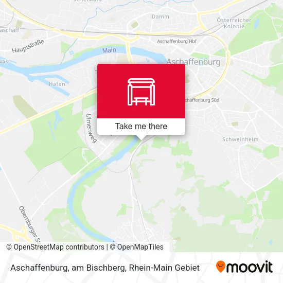 Карта Aschaffenburg, am Bischberg