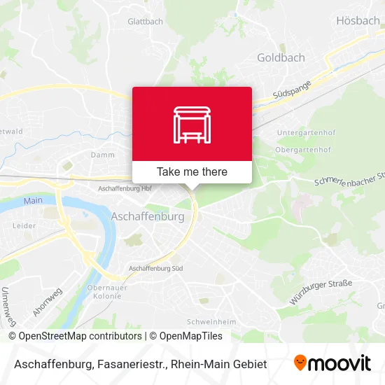 Карта Aschaffenburg, Fasaneriestr.