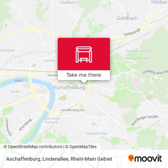 Aschaffenburg, Lindenallee map