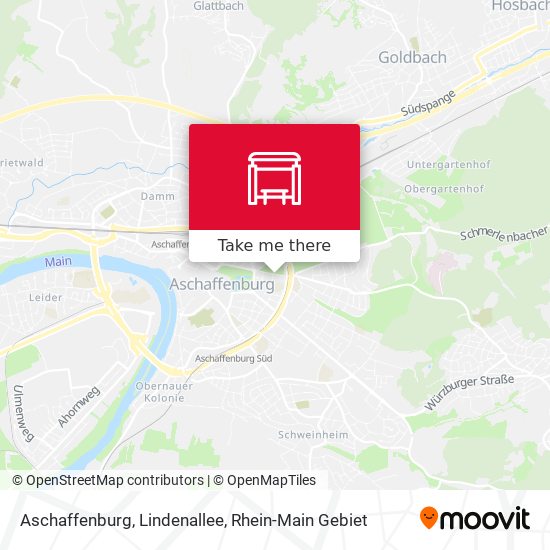 Карта Aschaffenburg, Lindenallee