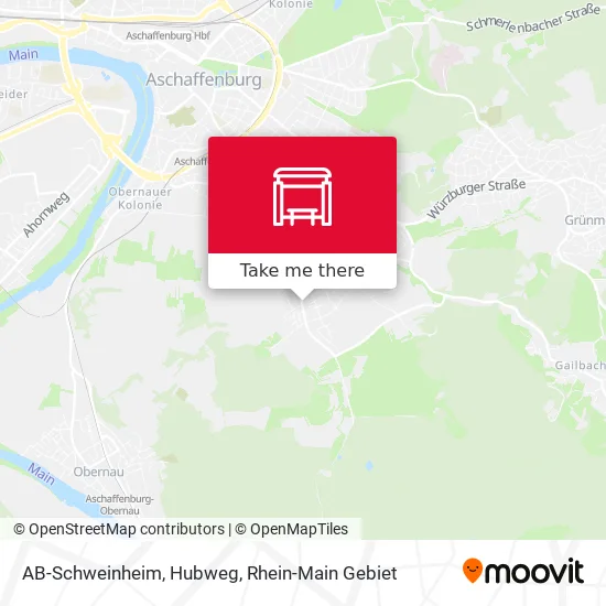 Карта AB-Schweinheim, Hubweg