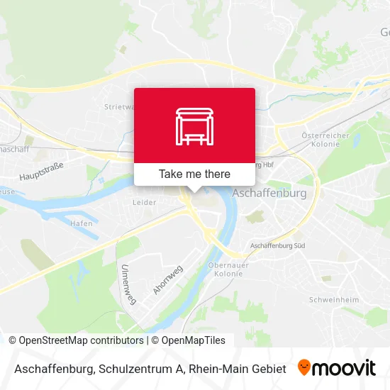 Карта Aschaffenburg, Schulzentrum A