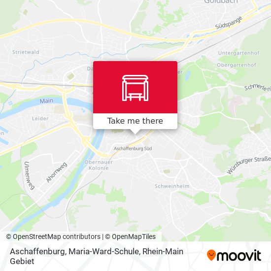 Aschaffenburg, Maria-Ward-Schule map