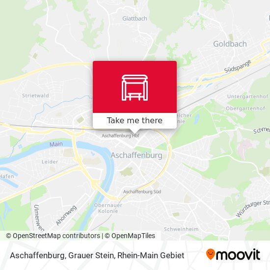 Aschaffenburg, Grauer Stein map