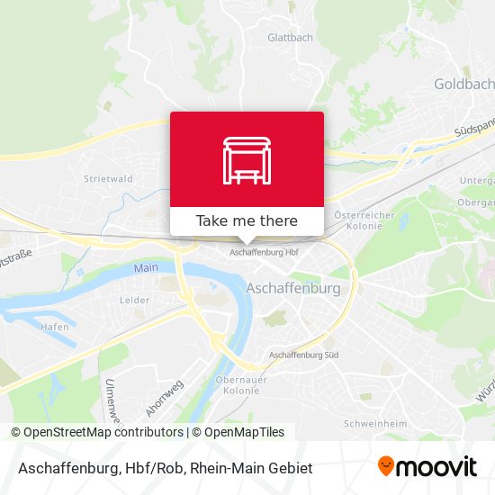 Карта Aschaffenburg, Hbf/Rob