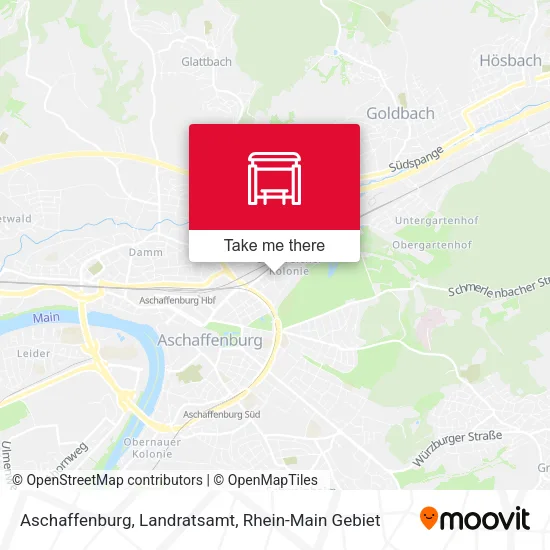 Карта Aschaffenburg, Landratsamt