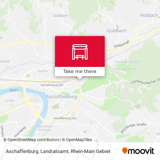 Карта Aschaffenburg, Landratsamt