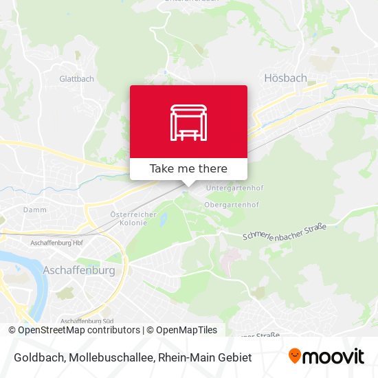 Goldbach, Mollebuschallee map