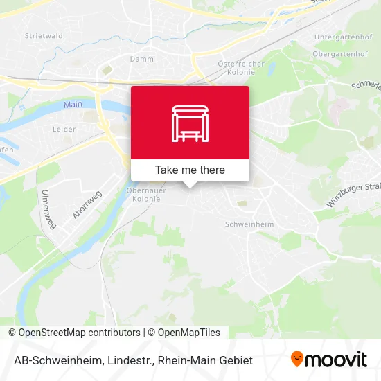 Карта AB-Schweinheim, Lindestr.