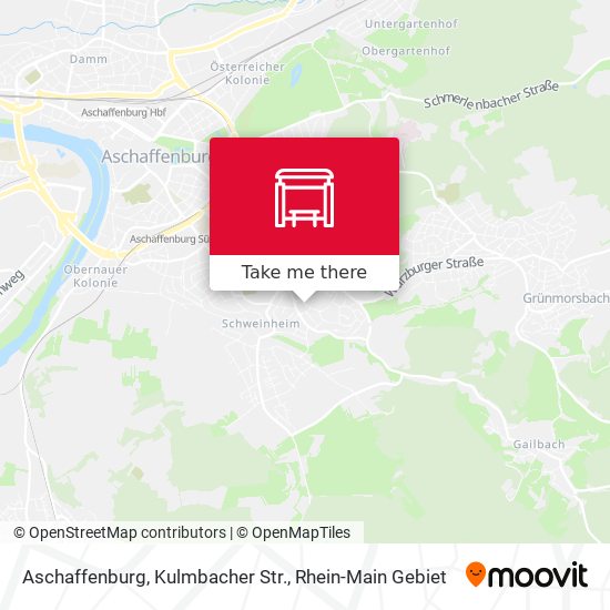 Карта Aschaffenburg, Kulmbacher Str.