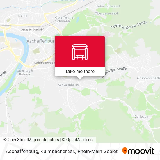 Карта Aschaffenburg, Kulmbacher Str.