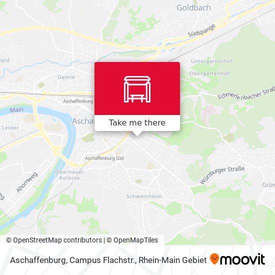 Aschaffenburg, Campus Flachstr. map
