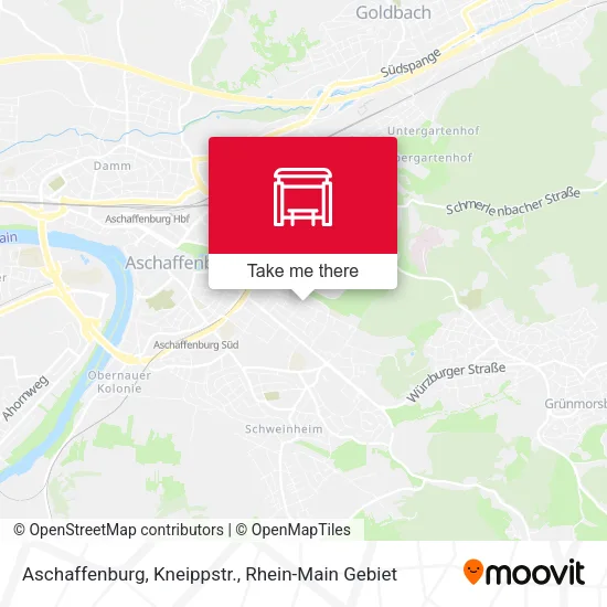 Карта Aschaffenburg, Kneippstr.