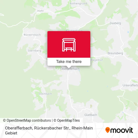 Карта Oberafferbach, Rückersbacher Str.
