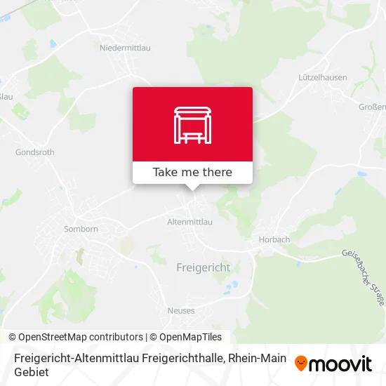 Карта Freigericht-Altenmittlau Freigerichthalle