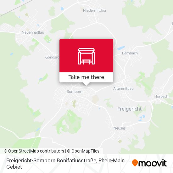 Freigericht-Somborn Bonifatiusstraße map