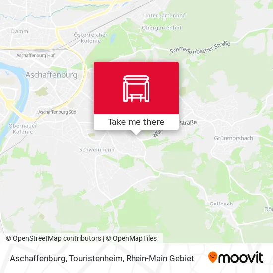 Карта Aschaffenburg, Touristenheim