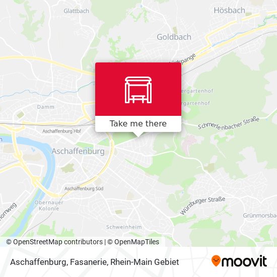 Aschaffenburg, Fasanerie map