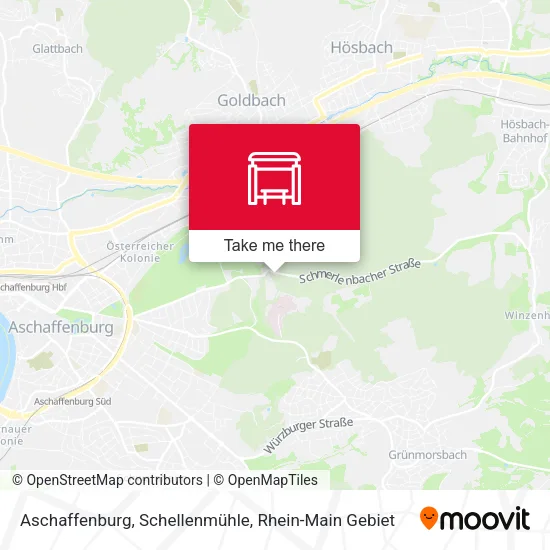 Карта Aschaffenburg, Schellenmühle