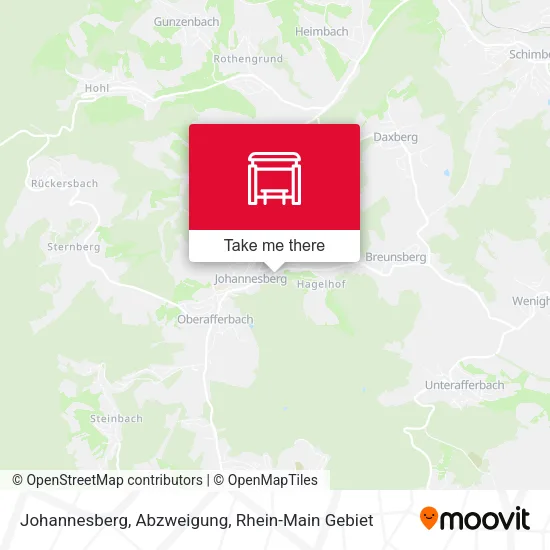 Карта Johannesberg, Abzweigung