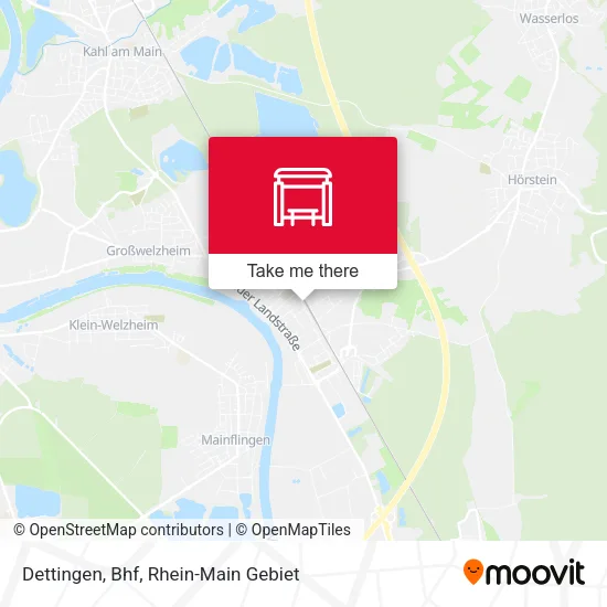 Карта Dettingen, Bhf