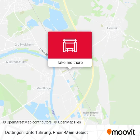 Карта Dettingen, Unterführung