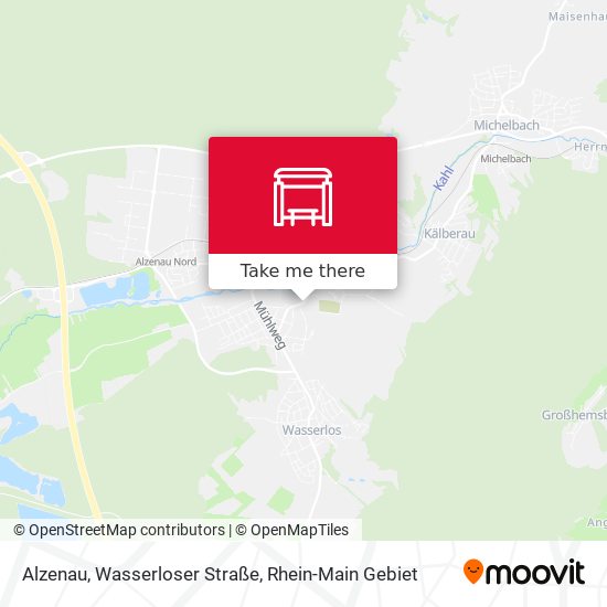 Alzenau, Wasserloser Straße map