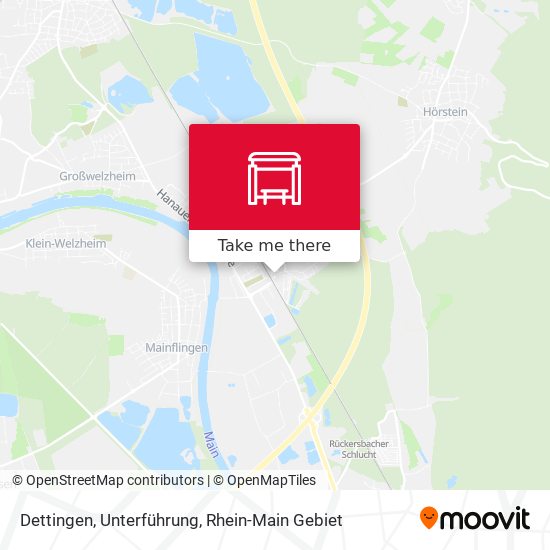 Dettingen, Unterführung map