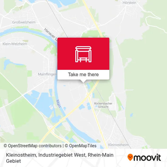 Kleinostheim, Industriegebiet West map