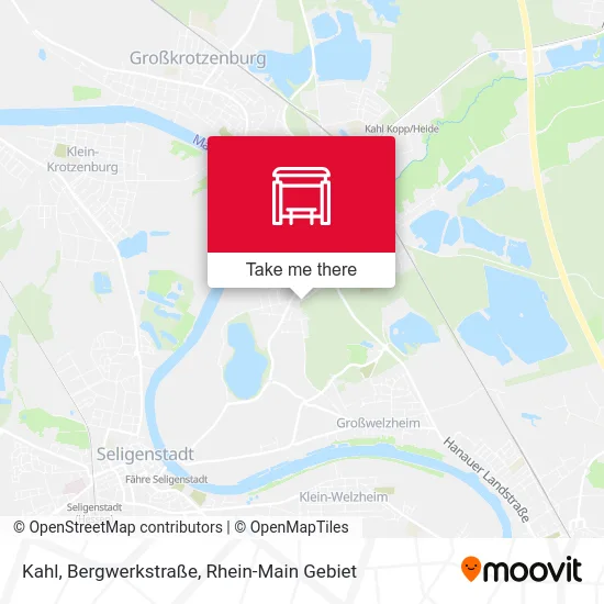 Карта Kahl, Bergwerkstraße