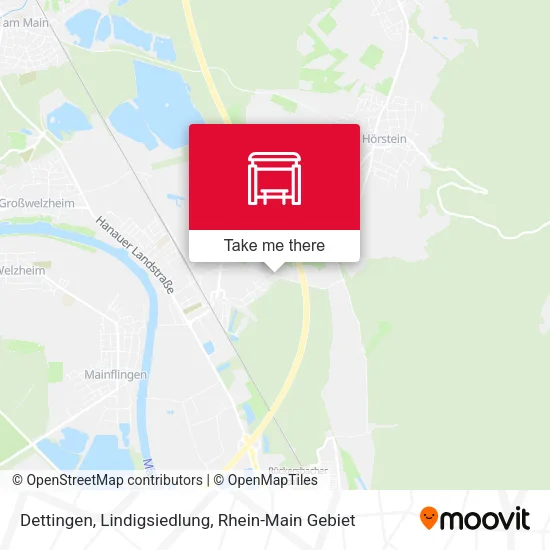 Карта Dettingen, Lindigsiedlung
