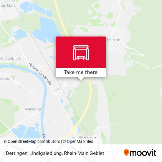 Карта Dettingen, Lindigsiedlung