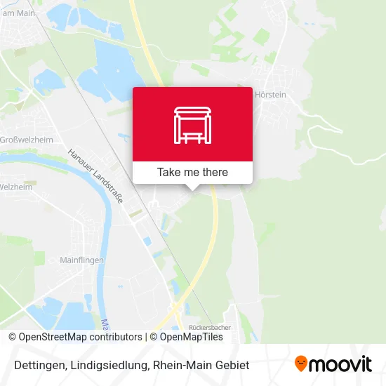 Карта Dettingen, Lindigsiedlung