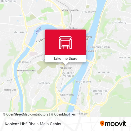 Карта Koblenz Hbf