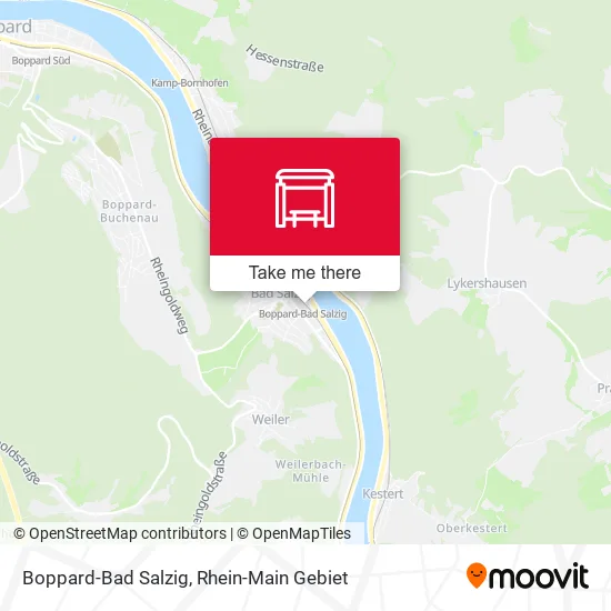 Карта Boppard-Bad Salzig