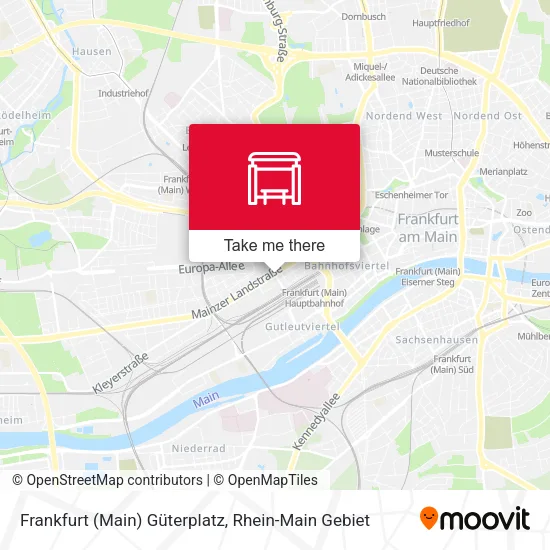 Карта Frankfurt (Main) Güterplatz