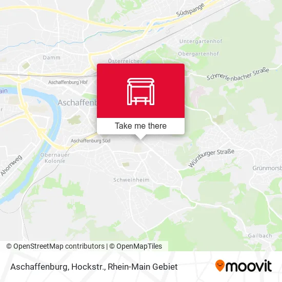 Карта Aschaffenburg, Hockstr.