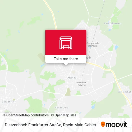 Карта Dietzenbach Frankfurter Straße