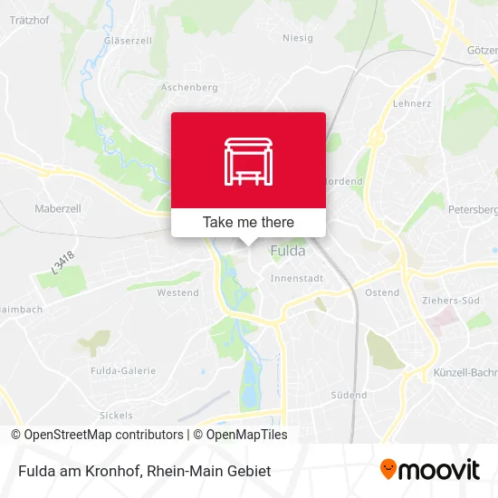 Карта Fulda am Kronhof