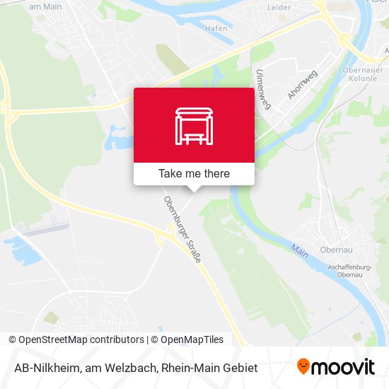 Карта AB-Nilkheim, am Welzbach