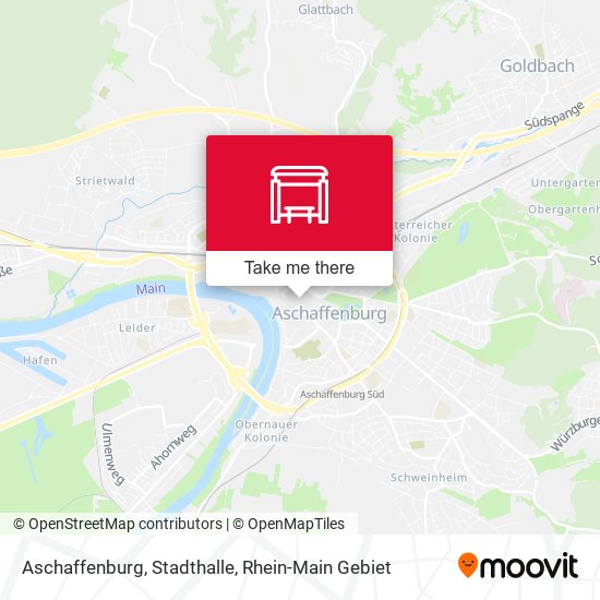 Aschaffenburg, Stadthalle map