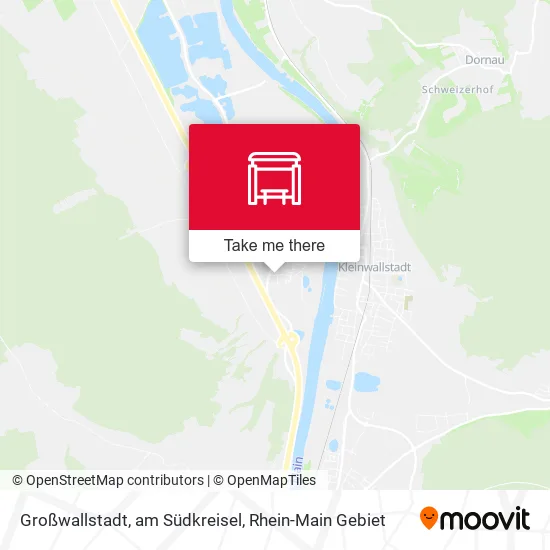 Карта Großwallstadt, am Südkreisel