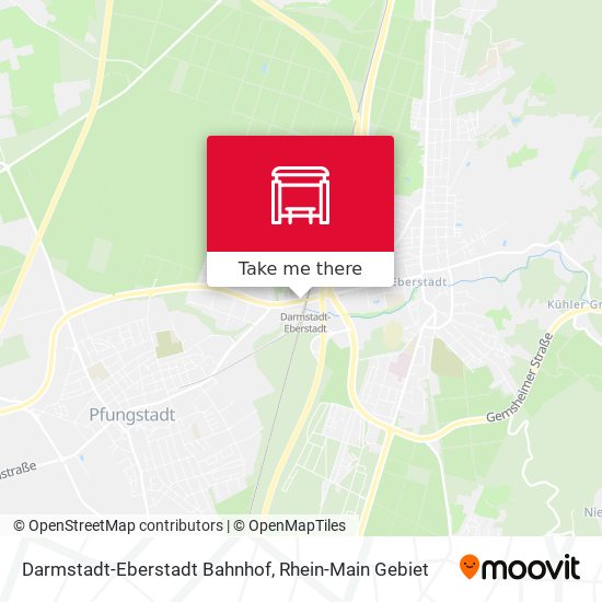 Darmstadt-Eberstadt Bahnhof map