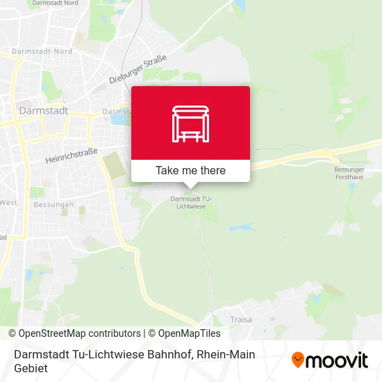 Карта Darmstadt Tu-Lichtwiese Bahnhof