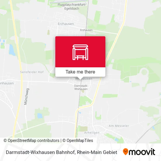 Карта Darmstadt-Wixhausen Bahnhof