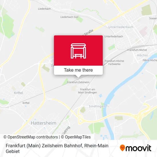 Карта Frankfurt (Main) Zeilsheim Bahnhof